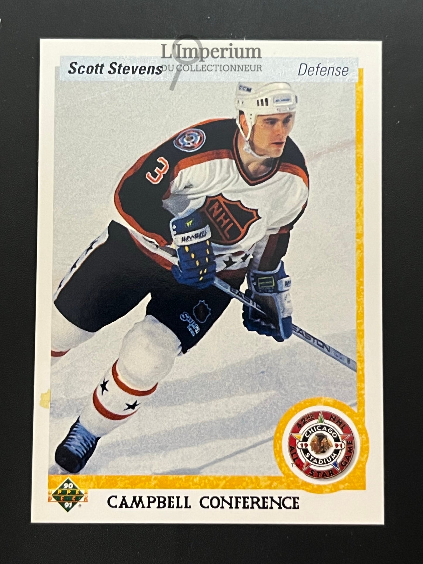 482. Scott Stevens AS Upper Deck 1990-91 Hockey Card