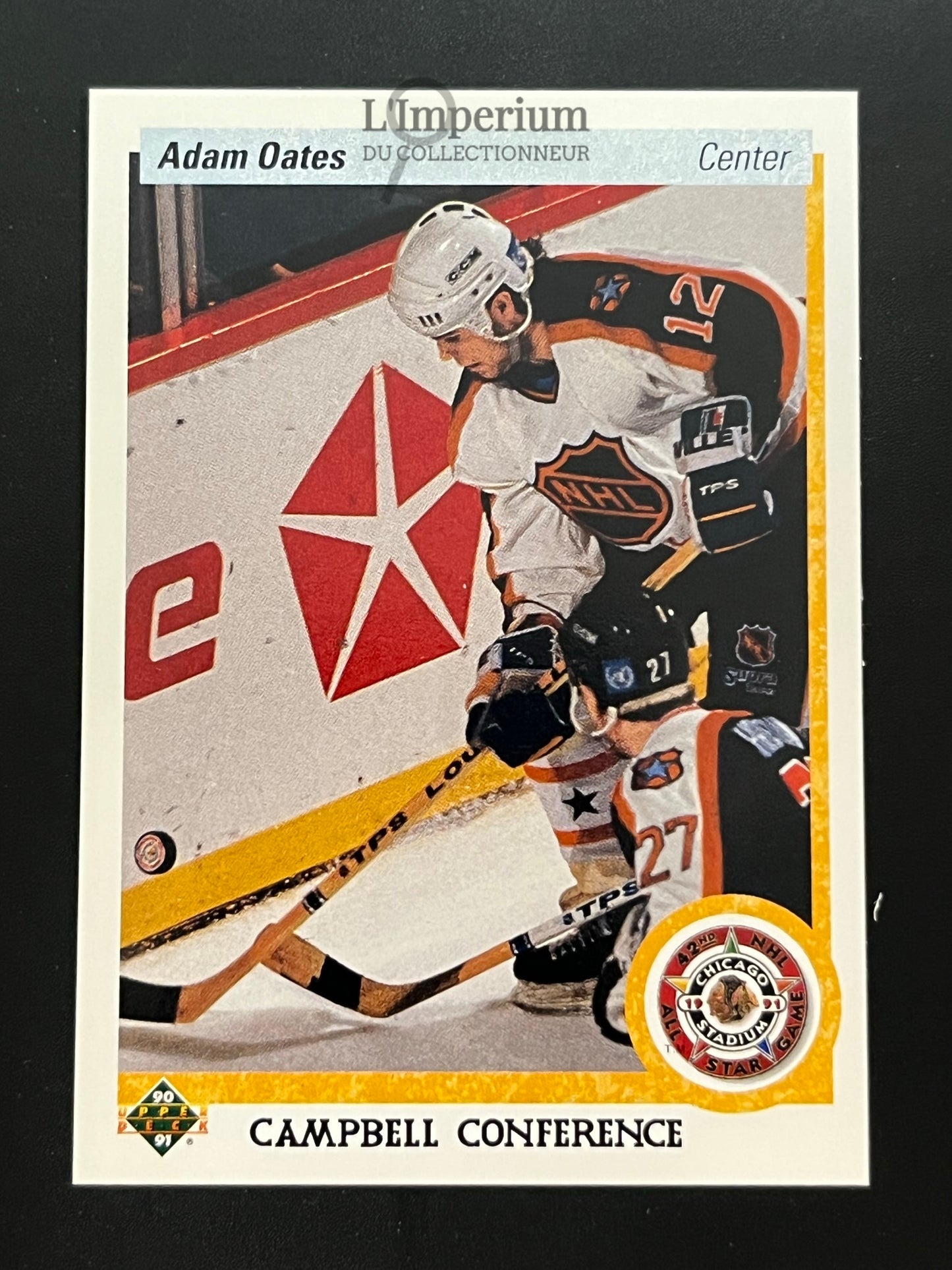 483. Adam Oates AS Upper Deck 1990-91 Hockey Card