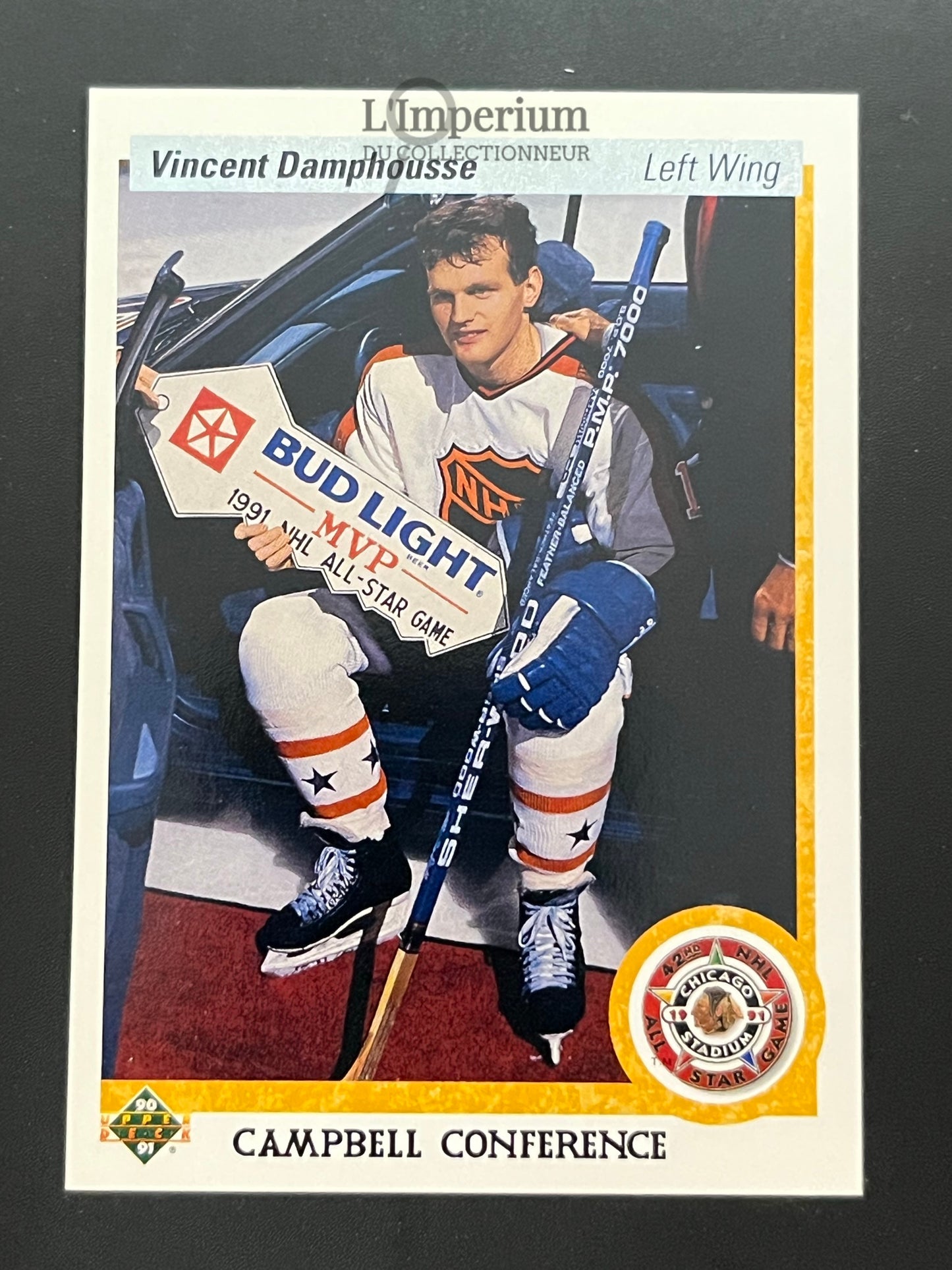 484. Vincent Damphousse AS Upper Deck 1990-91 Hockey Card