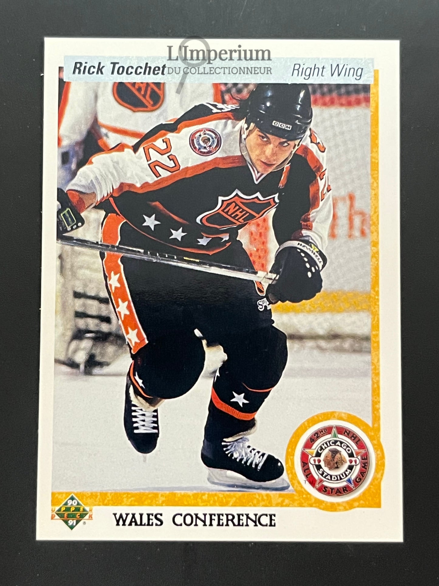 488. Rick Tocchet AS Upper Deck 1990-91 Hockey Card