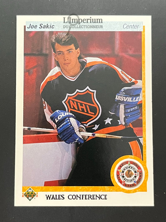 490. Joe Sakic AS Upper Deck 1990-91 Hockey Card