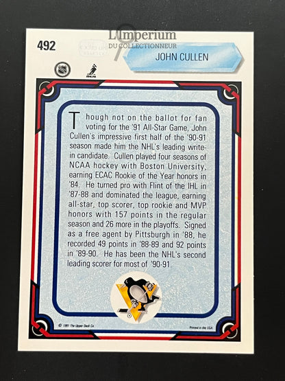 492. John Cullen AS Upper Deck 1990-91 Hockey Card