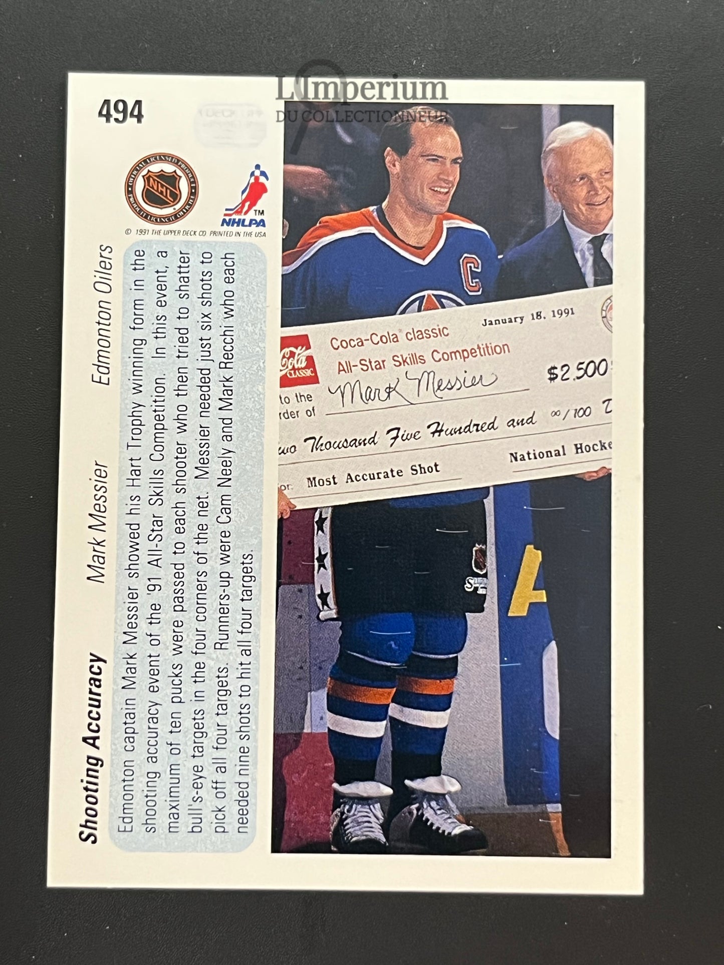 494. Mark Messier AS Upper Deck 1990-91 Hockey Card