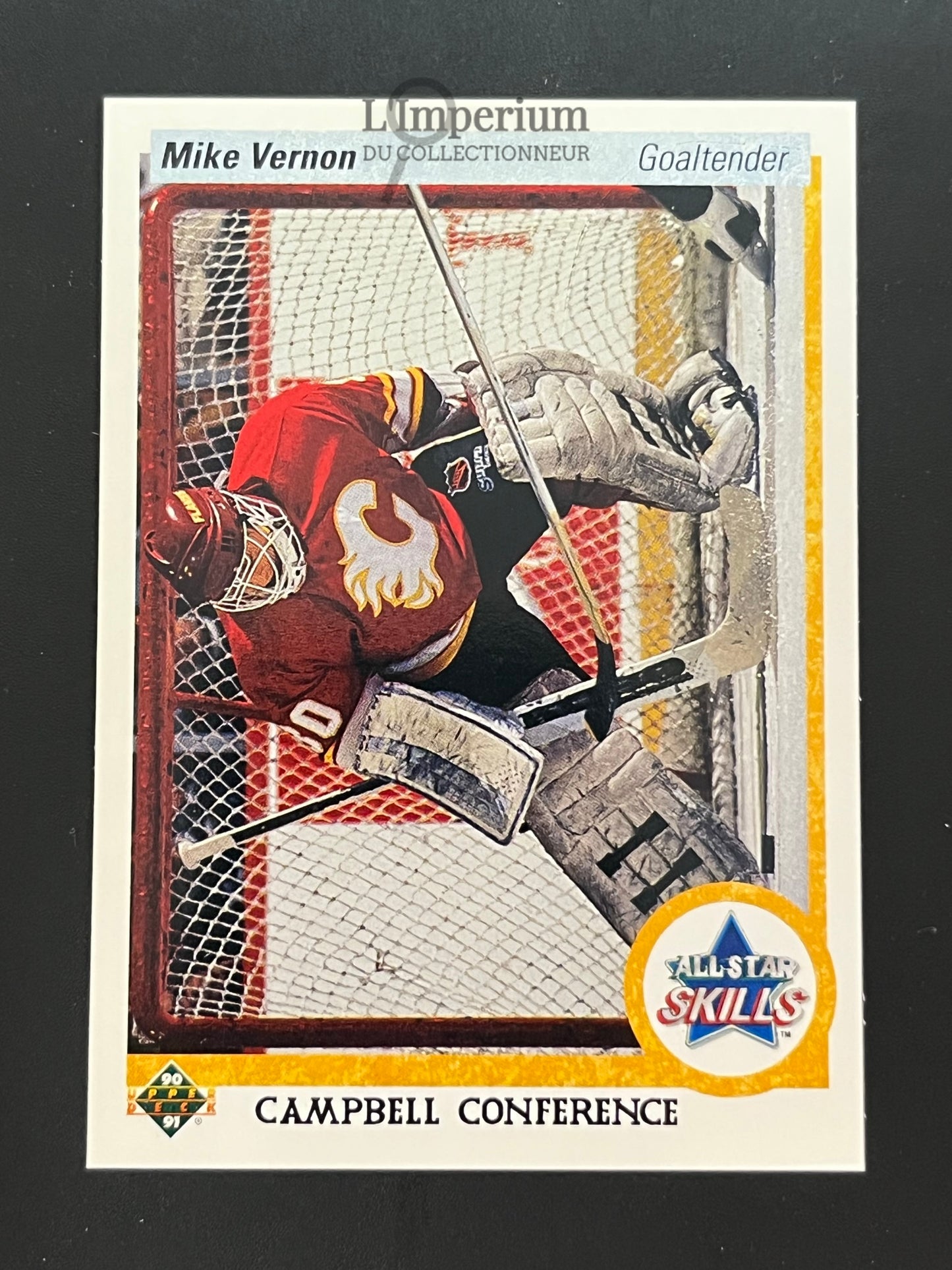 495. Mike Vernon AS Upper Deck 1990-91 Hockey Card