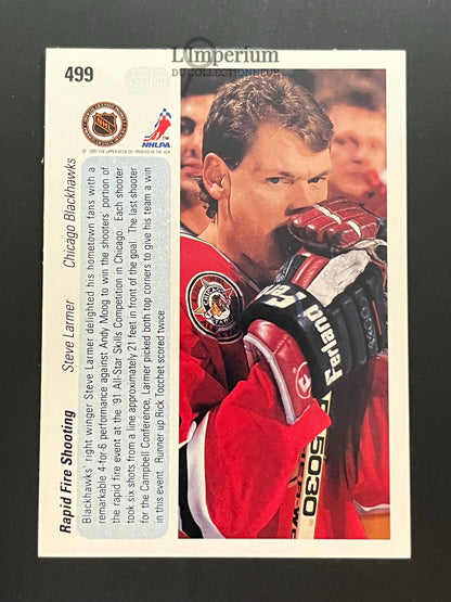 499. Steve Larmer AS Upper Deck 1990-91 Hockey Card