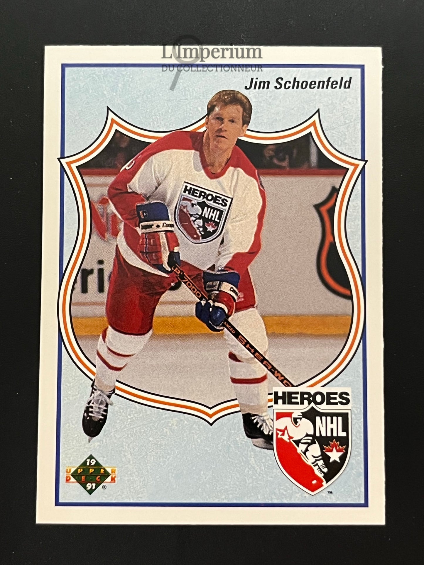 505. Jim Schoenfeld HERO Upper Deck 1990-91 Hockey Card