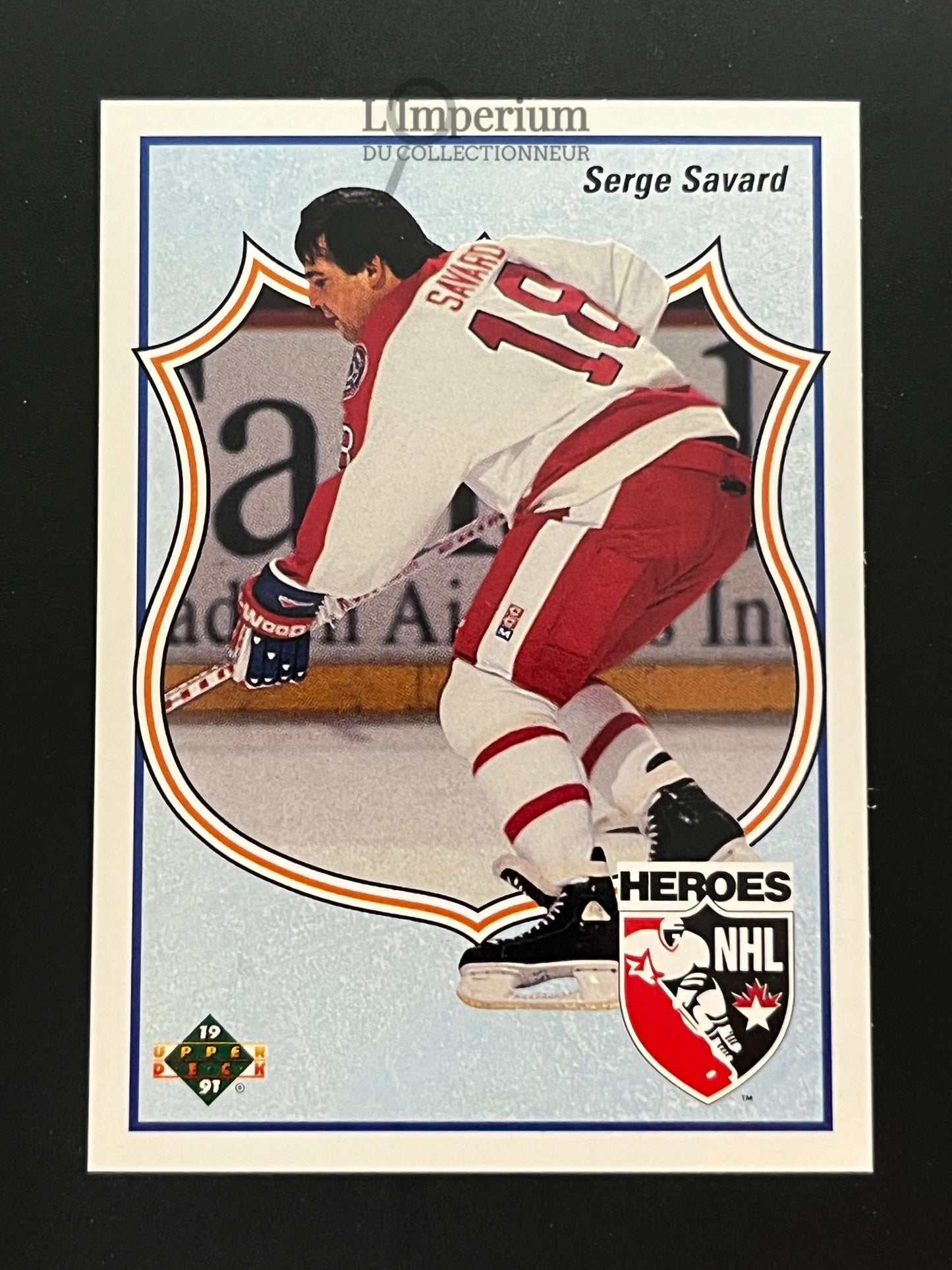 506. Serge Savard HERO Upper Deck 1990-91 Hockey Card
