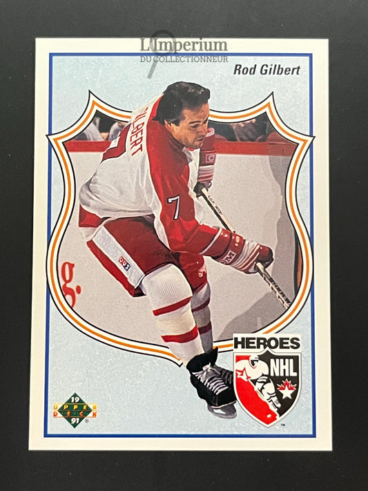 512. Rod Gilbert HERO Upper Deck 1990-91 Hockey Card