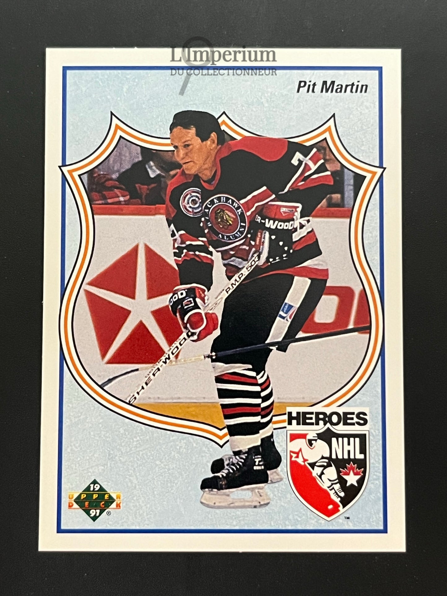 513. Pit Martin HERO Upper Deck 1990-91 Hockey Card