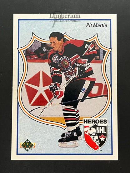 513. Pit Martin HERO Upper Deck 1990-91 Hockey Card