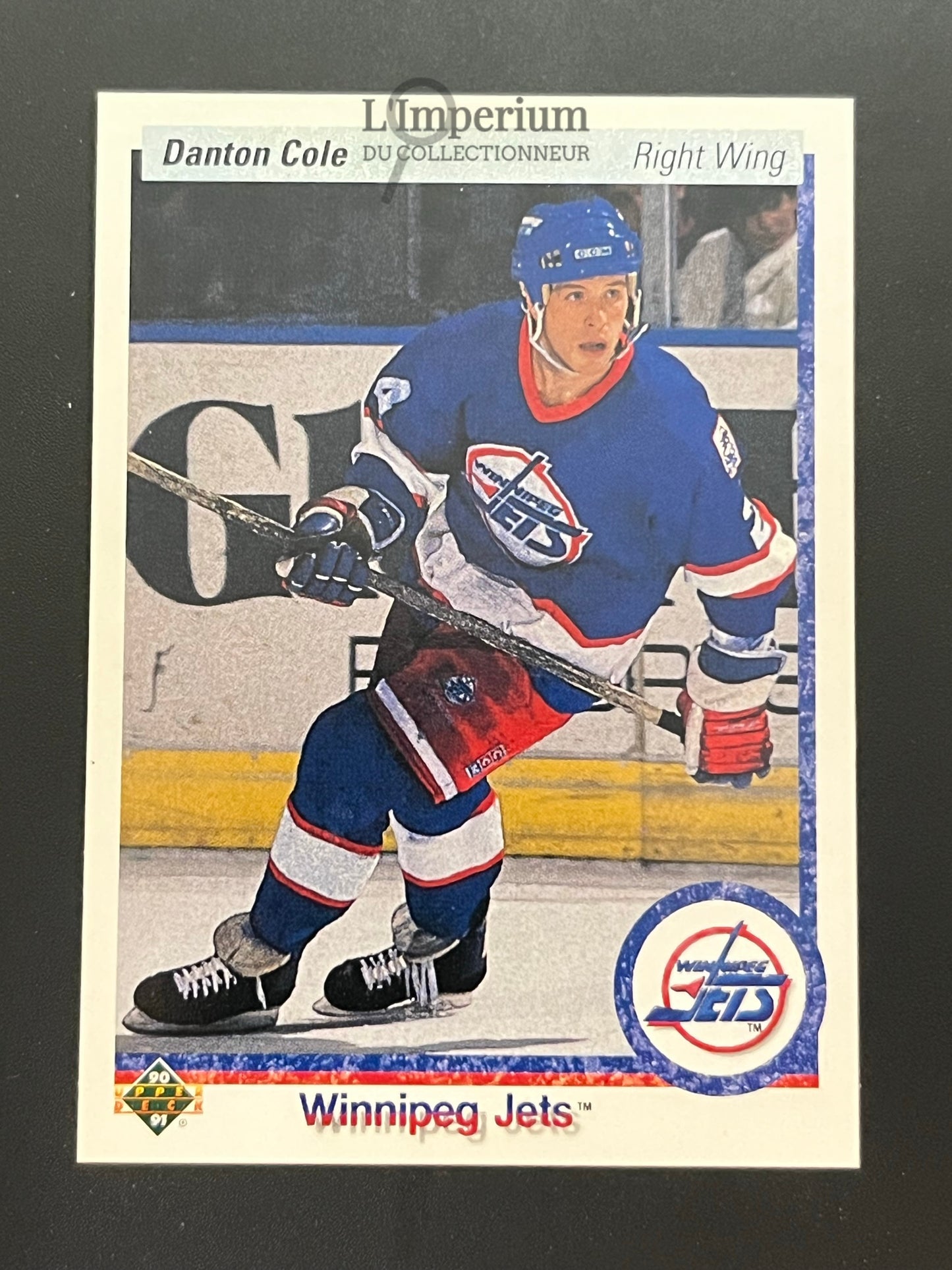 517. Danton Cole RC Upper Deck 1990-91 Hockey Card