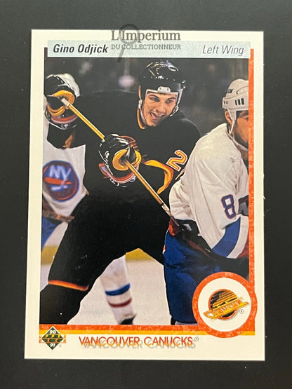 518. Gino Odjick RC Upper Deck 1990-91 Hockey Card