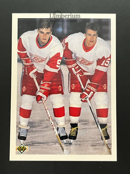 521. Young Guns Checklist (Fedorov / Garpenlov) Upper Deck 1990-91 Hockey Card