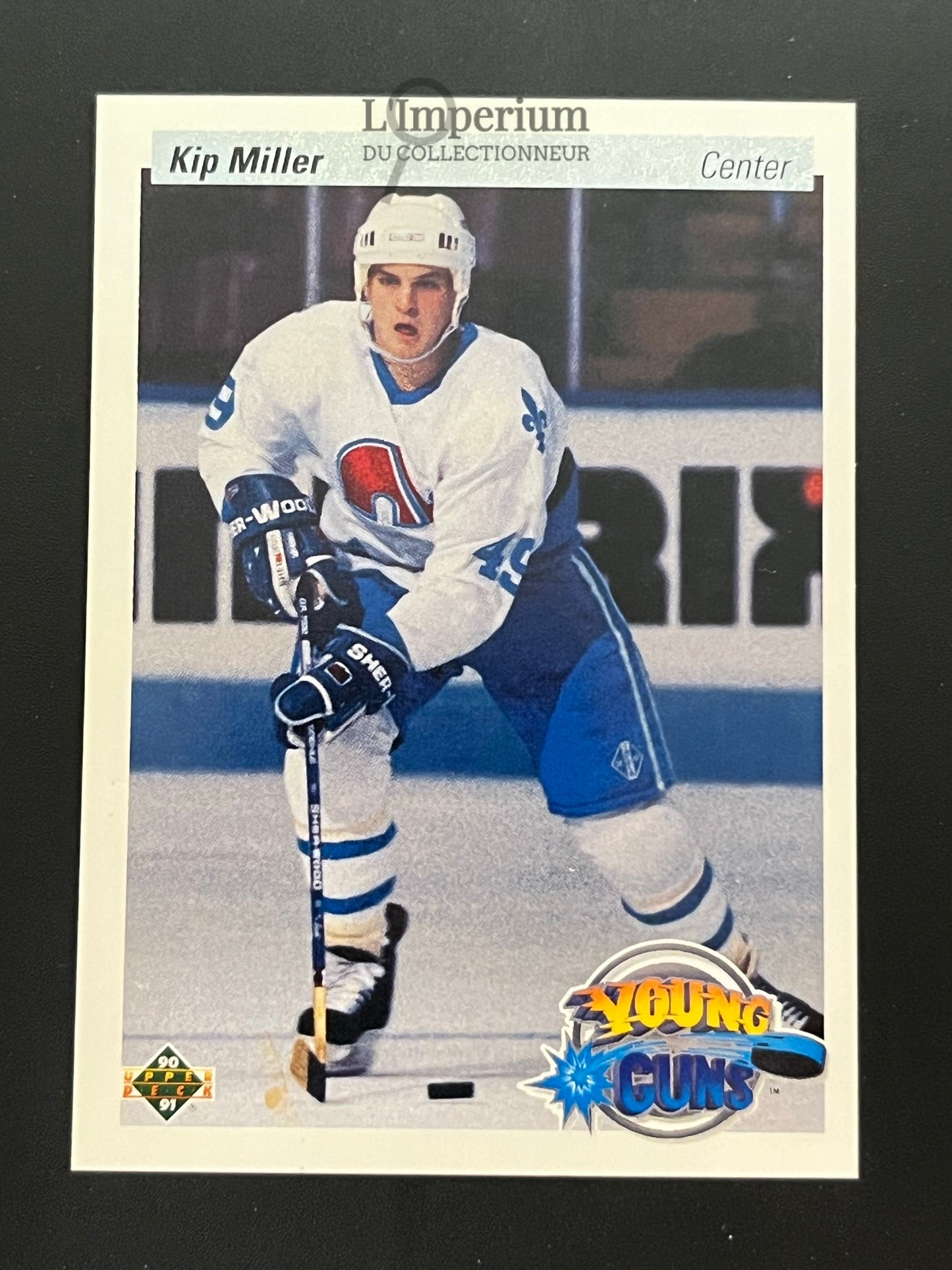 522. Kip Miller YG, RC Upper Deck 1990-91 Hockey Card