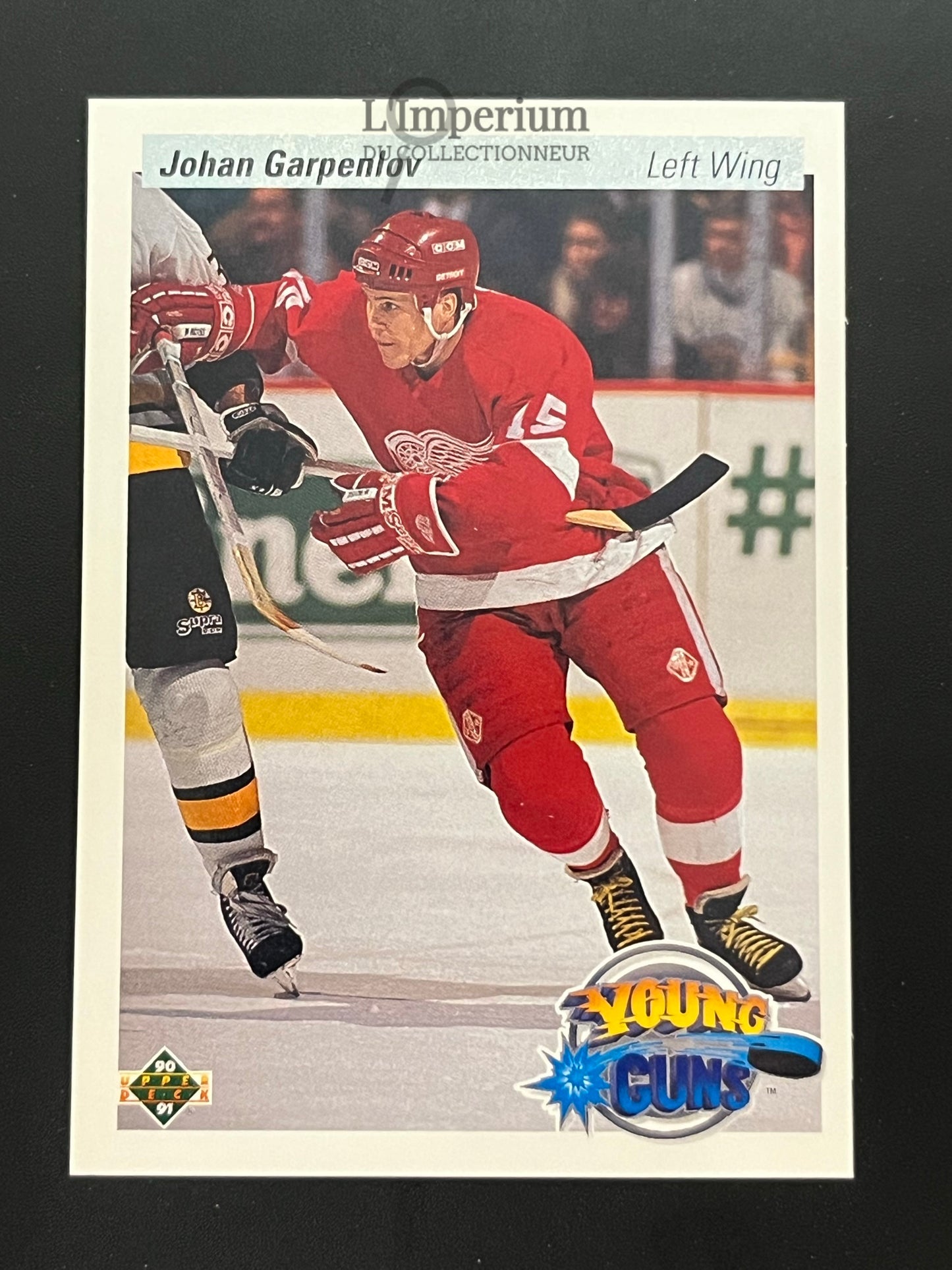 523. Johan Garpenlov YG, RC Upper Deck 1990-91 Hockey Card