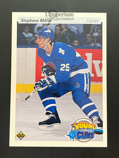 524. Stephane Morin YG, RC Upper Deck 1990-91 Hockey Card