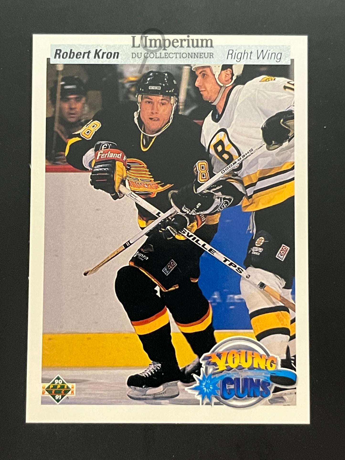 528. Robert Kron YG, RC Upper Deck 1990-91 Hockey Card