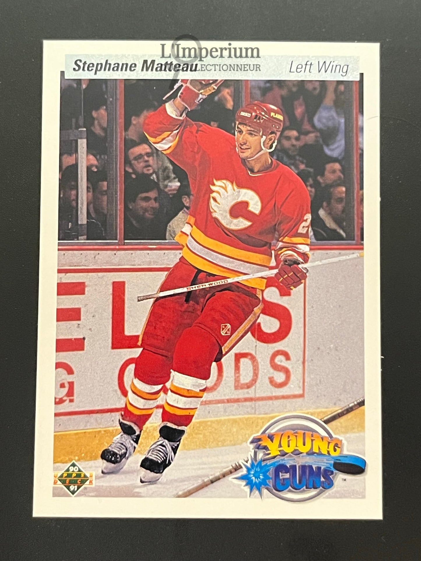 535. Stephane Matteau YG, RC Upper Deck 1990-91 Hockey Card
