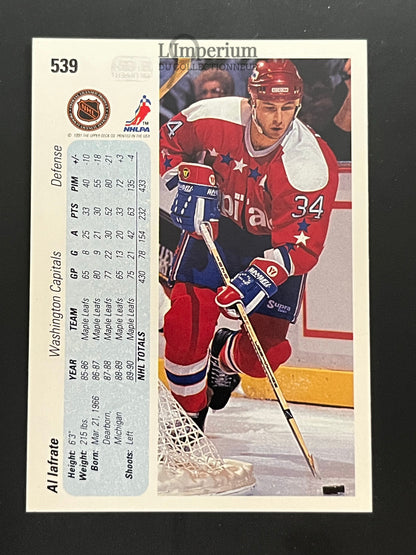 539. Al Iafrate Upper Deck 1990-91 Hockey Card
