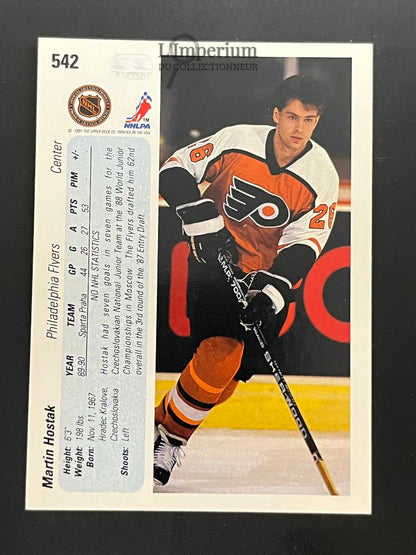 542. Martin Hostak RC Upper Deck 1990-91 Hockey Card