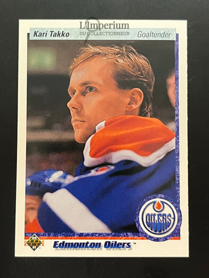 543. Kari Takko RC Upper Deck 1990-91 Hockey Card