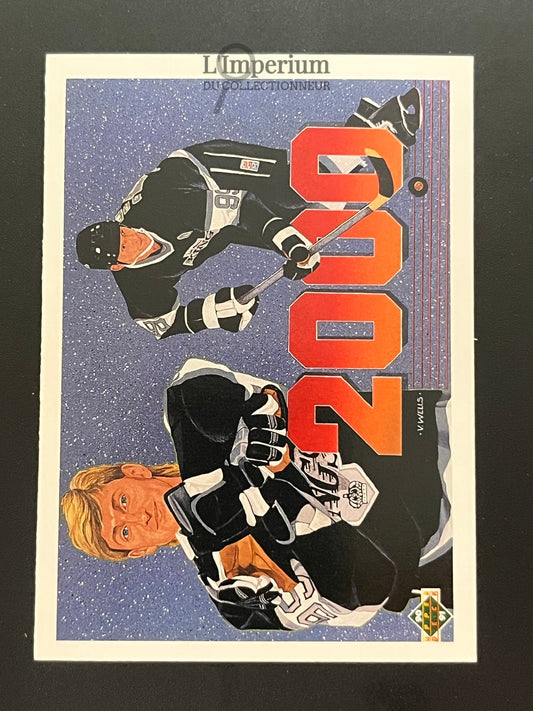 545. Gretzky's 2000th Point HL Upper Deck 1990-91 Hockey Card