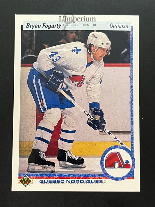 548. Bryan Fogarty RC Upper Deck 1990-91 Hockey Card