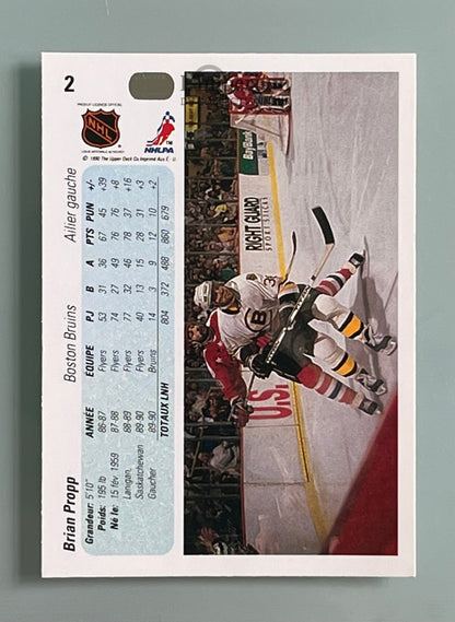 2. Brian Propp Upper Deck 1990-91 French Hockey Card
