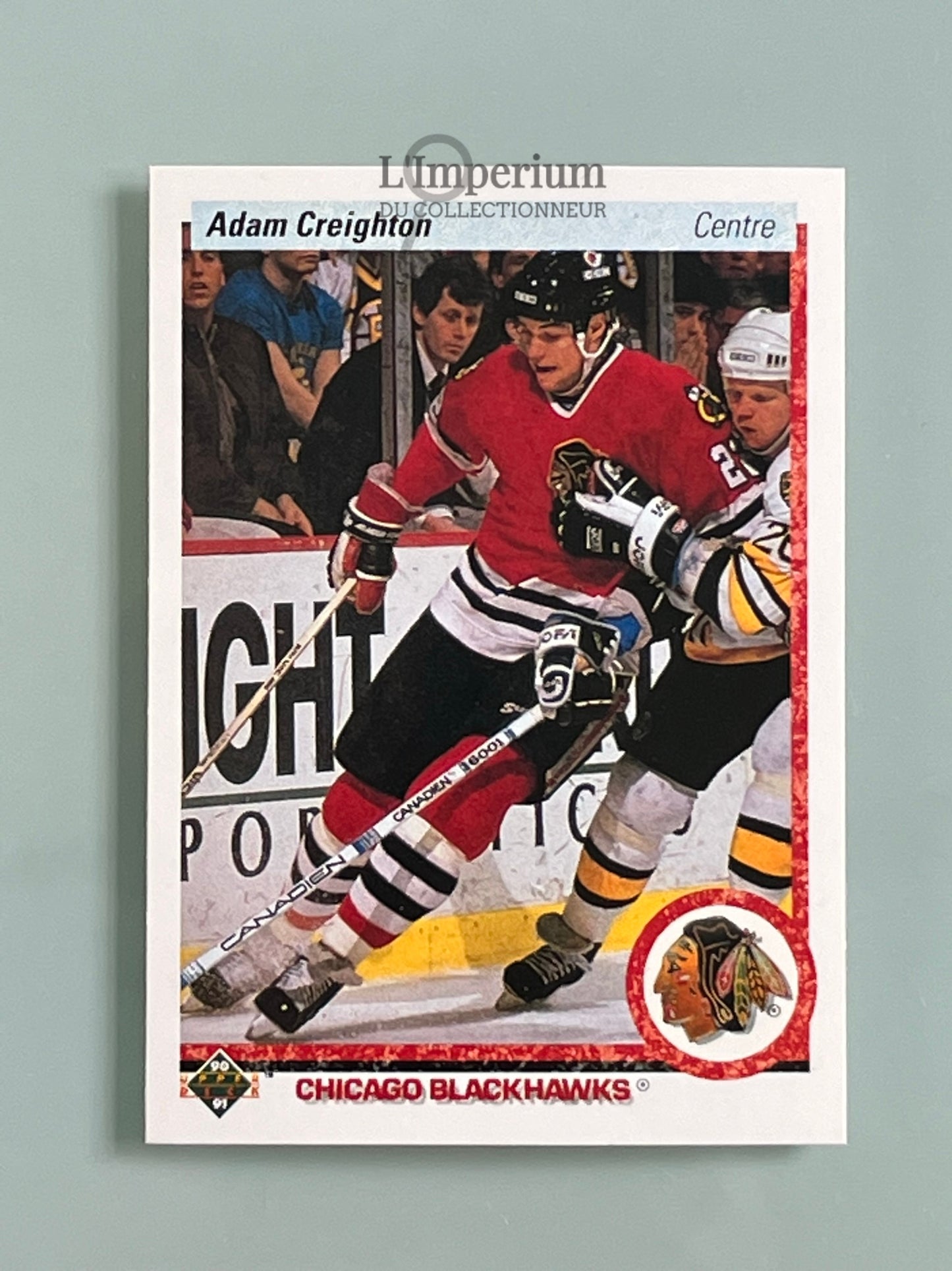 4. Adam Creighton Upper Deck 1990-91 French Hockey Card