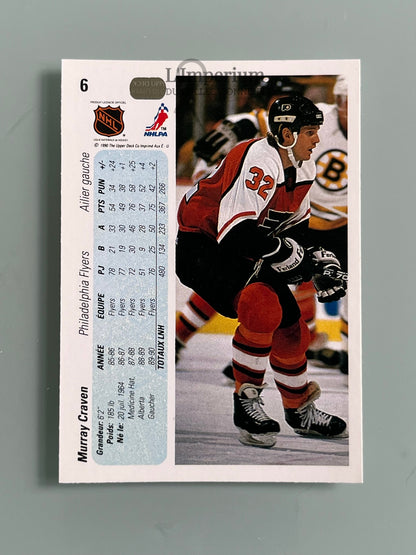 6. Murray Craven Upper Deck 1990-91 French Hockey Card