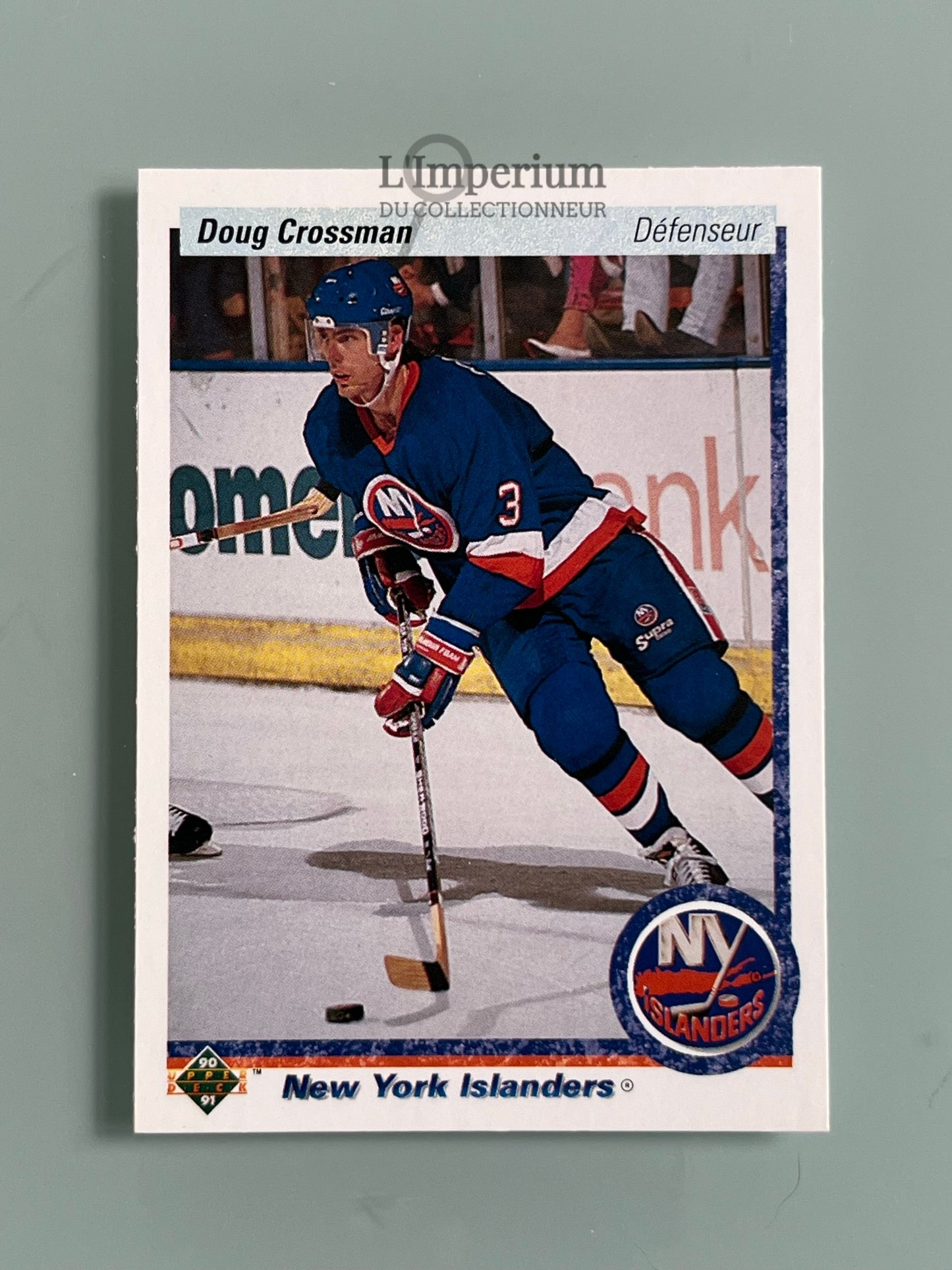 7. Doug Crossman Upper Deck 1990-91 French Hockey Card