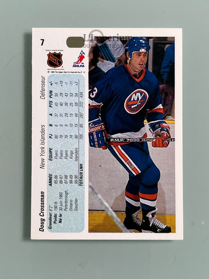 7. Doug Crossman Upper Deck 1990-91 French Hockey Card