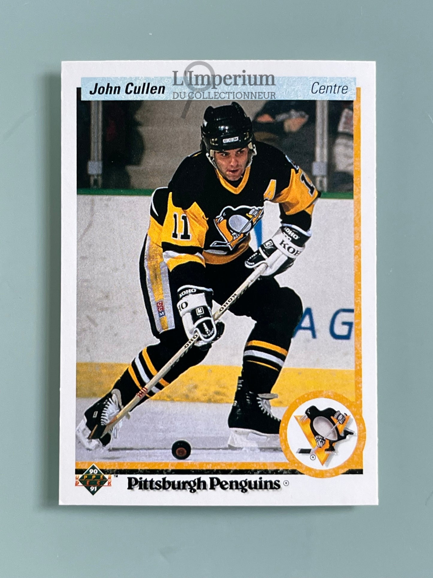 12. John Cullen Upper Deck 1990-91 French Hockey Card