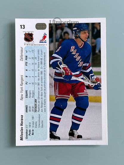 13. Miloslav Horava RC Upper Deck 1990-91 French Hockey Card