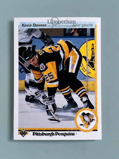 14. Kevin Stevens RC Upper Deck 1990-91 French Hockey Card