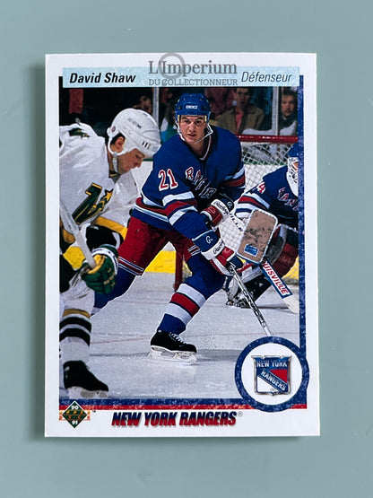15. David Shaw Upper Deck 1990-91 French Hockey Card