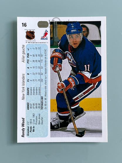 16. Randy Wood Upper Deck 1990-91 French Hockey Card