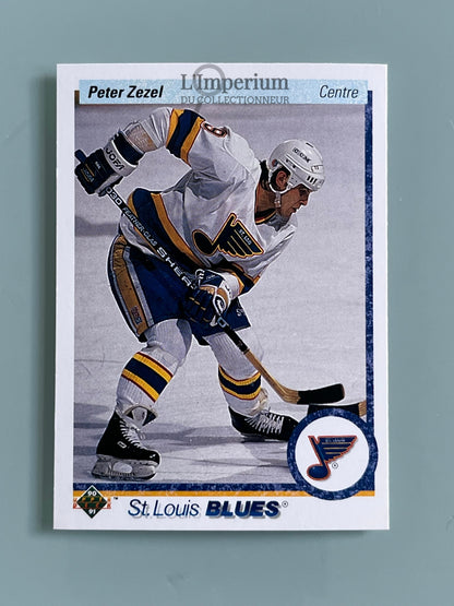 17. Peter Zezel Upper Deck 1990-91 French Hockey Card