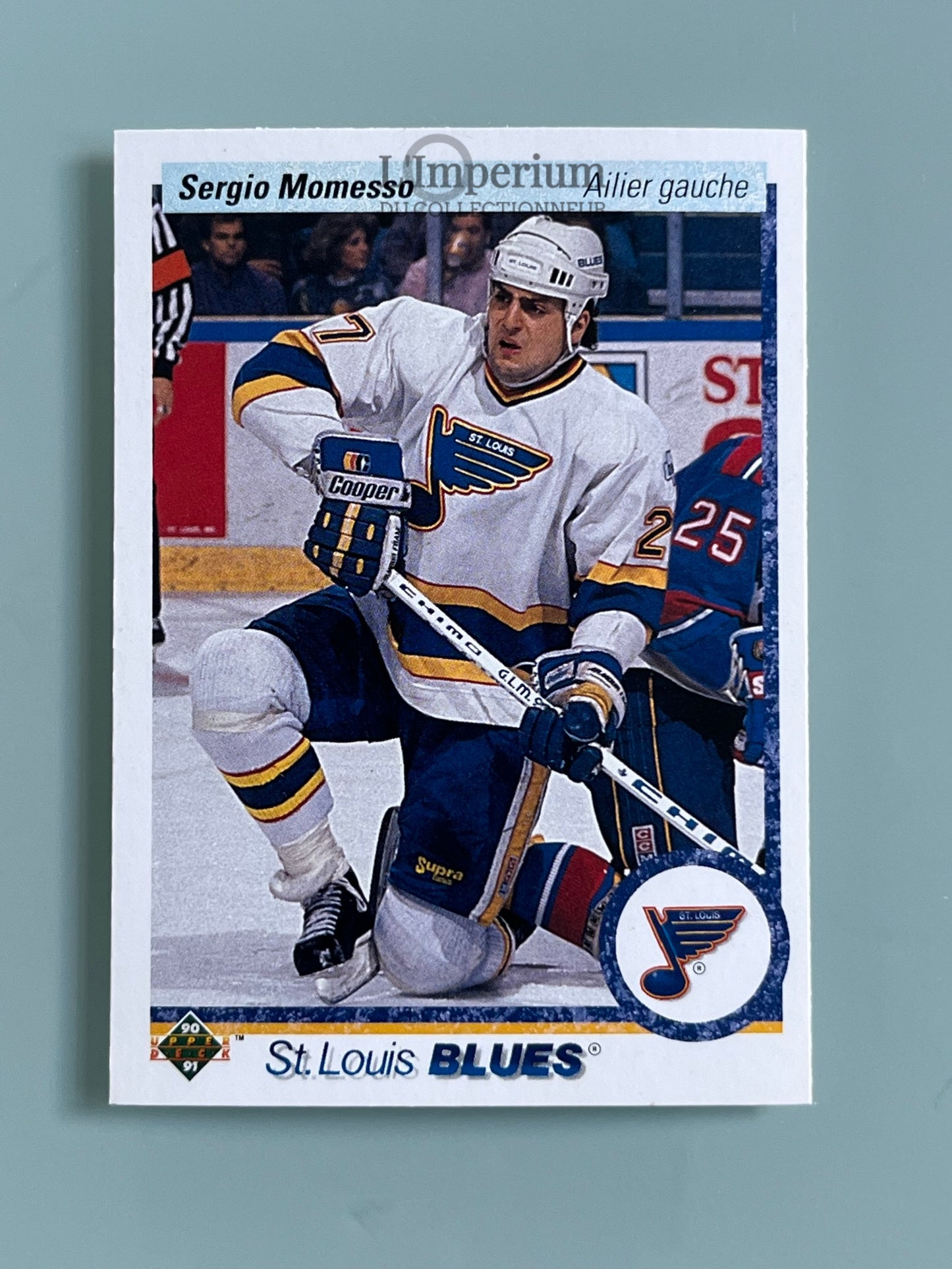 19. Sergio Momesso RC Upper Deck 1990-91 French Hockey Card
