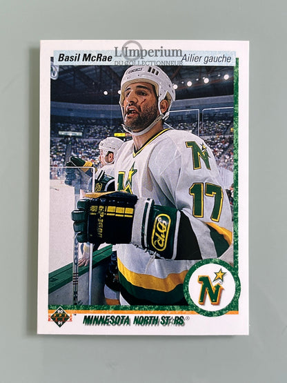 30. Basil McRrae Upper Deck 1990-91 French Hockey Card