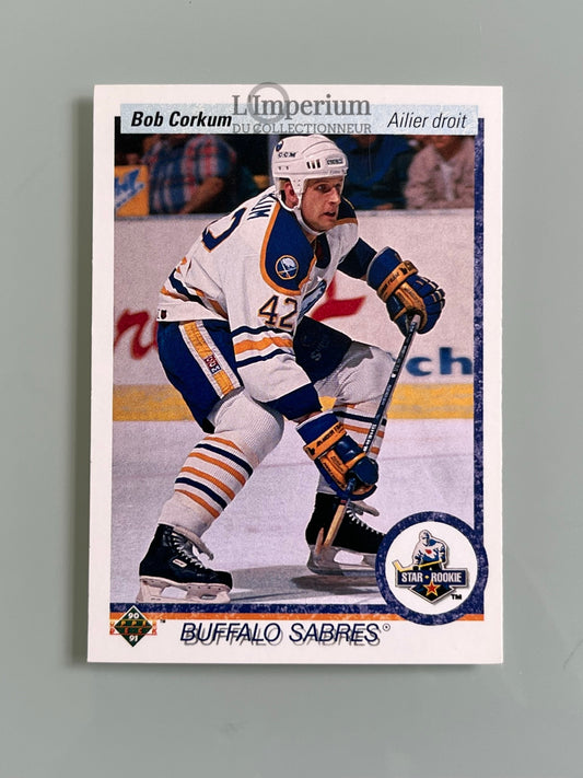 35. Bob Corkum RC Upper Deck 1990-91 French Hockey Card