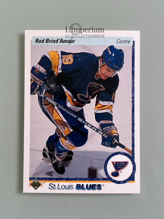 36. Rod Brind’Amour RC Upper Deck 1990-91 French Hockey Card