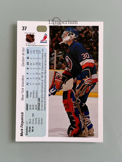 37. Mark Fitzpatrick RC Upper Deck 1990-91 French Hockey Card