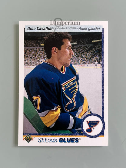 38. Gino Cavallini Upper Deck 1990-91 French Hockey Card