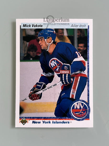 39. Mick Vukota RC Upper Deck 1990-91 French Hockey Card