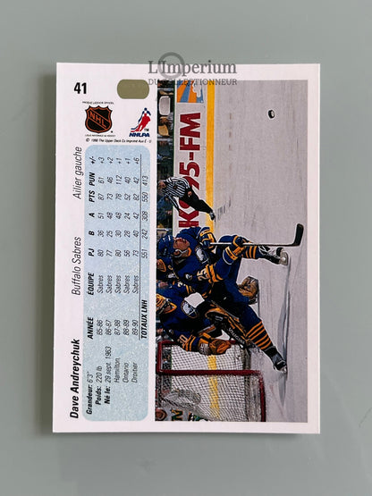41. Dave Andreychuk Upper Deck 1990-91 French Hockey Card