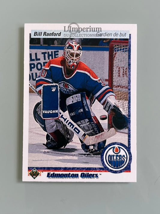 42. Bill Ranford Upper Deck 1990-91 French Hockey Card