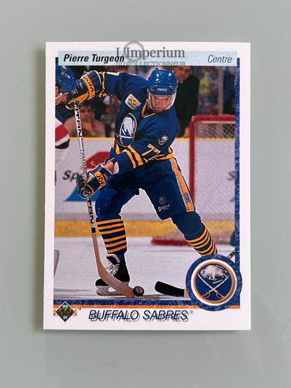 43. Pierre Turgeon Upper Deck 1990-91 French Hockey Card