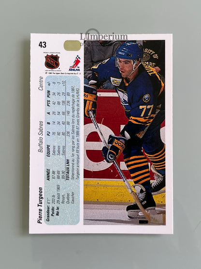 43. Pierre Turgeon Upper Deck 1990-91 French Hockey Card