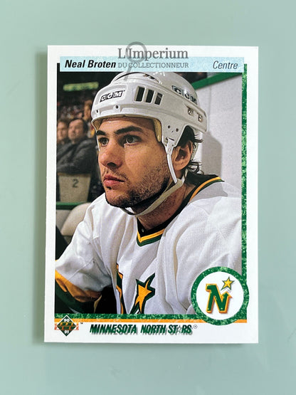 48. Neal Broten Upper Deck 1990-91 French Hockey Card
